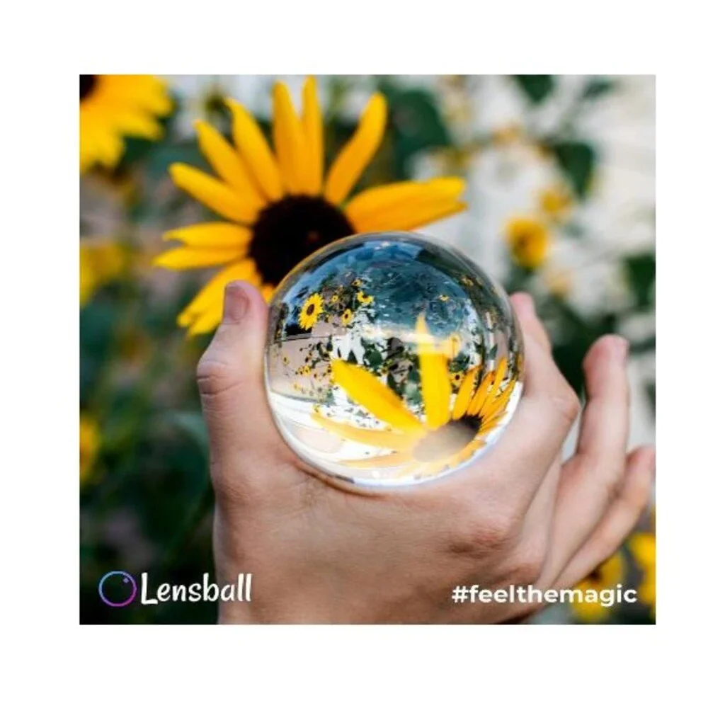 2-Pack Lensball Pro 80mm,K9 Clear Crystal Ball Photography Sphere With Bag